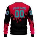 Custom Liverpool Flame Outline Red Black Sweater Best Selling