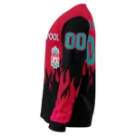 Custom Liverpool Flame Outline Red Black Sweater Best Selling