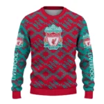 Custom Liverpool Lattice Gridwork Red Sweater Best Selling