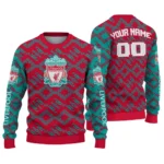 Custom Liverpool Lattice Gridwork Red Sweater Best Selling