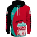 Custom Liverpool Minimalist Design Red Black Hoodie Best Selling