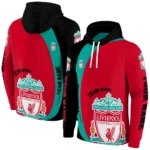 Custom Liverpool Minimalist Design Red Black Hoodie Best Selling