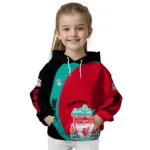 Custom Liverpool Minimalist Design Red Black Hoodie Best Selling