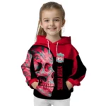 Custom Liverpool Skull Motif Red Black Hoodie Best Selling