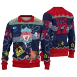 Custom Liverpool Spongebob Designs Blue Sweater Best Selling
