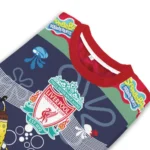 Custom Liverpool Spongebob Designs Blue Sweater Best Selling