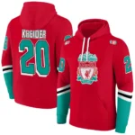 Custom Liverpool Striped Sleeves Red Hoodie Best Selling