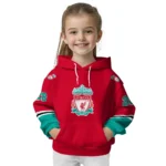Custom Liverpool Striped Sleeves Red Hoodie Best Selling