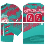 Custom Liverpool Swirl Flow Red Sweater Best Selling