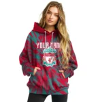Custom Liverpool Tie Dye Pattern Red Hoodie Best Selling