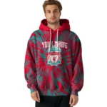 Custom Liverpool Tie Dye Pattern Red Hoodie Best Selling