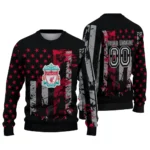 Custom Liverpool Vintage Usa Flag Black Sweater Best Selling