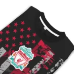 Custom Liverpool Vintage Usa Flag Black Sweater Best Selling