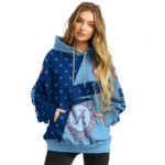 Custom Manchester City Abstract Shape Sky Blue Hoodie Best Selling