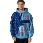 Custom Manchester City Abstract Shape Sky Blue Hoodie Best Selling