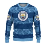 Custom Manchester City Bulldog Motif Sweater Best Selling