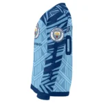 Custom Manchester City Chevron Pattern Sky Blue Sweater Best Selling
