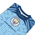 Custom Manchester City Chevron Pattern Sky Blue Sweater Best Selling