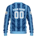 Custom Manchester City Chevron Rows Sky Blue Sweater Best Selling
