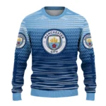 Custom Manchester City Diamond Mesh Sweater Best Selling