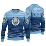 Custom Manchester City Diamond Mesh Sweater Best Selling