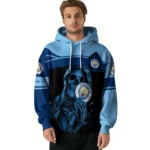 Custom Manchester City Grim Reaper Sky Blue Black Hoodie Best Selling