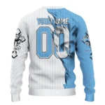 Custom Manchester City Jesus Tears Sky Blue White Sweater Best Selling