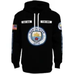 Custom Manchester City Punisher Skull Black Hoodie Best Selling