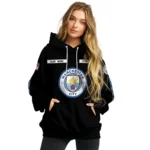 Custom Manchester City Punisher Skull Black Hoodie Best Selling