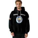 Custom Manchester City Punisher Skull Black Hoodie Best Selling