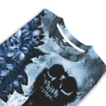 Custom Manchester City Skull Collage Sky Blue Sweater Best Selling