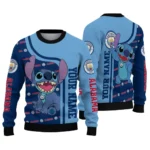 Custom Manchester City Stitch Art Prints Sky Blue Sweater Best Selling