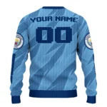 Custom Manchester City Stripe Motion Sky Blue Sweater Best Selling