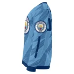 Custom Manchester City Stripe Motion Sky Blue Sweater Best Selling