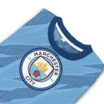 Custom Manchester City Stripe Motion Sky Blue Sweater Best Selling