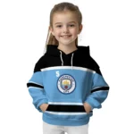 Custom Manchester City Striped Pattern Sky Blue Hoodie Best Selling