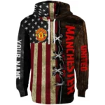 Custom Manchester United American Pride Hoodie Best Selling