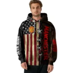 Custom Manchester United American Pride Hoodie Best Selling