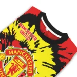 Custom Manchester United Burst Swirl Red Sweater Best Selling
