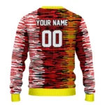 Custom Manchester United Camouflage Stripe Red White Sweater Best Selling