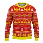 Custom Manchester United Christmas Designs Red Sweater Best Selling