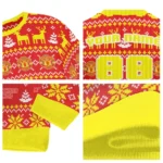 Custom Manchester United Christmas Designs Red Sweater Best Selling
