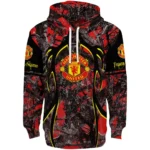 Custom Manchester United Hunting Theme Red Black Hoodie Best Selling