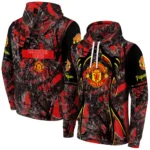 Custom Manchester United Hunting Theme Red Black Hoodie Best Selling