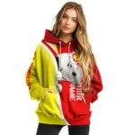 Custom Manchester United Peeking Snoopy Red Hoodie Best Selling