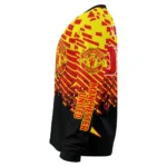 Custom Manchester United Pixel Flow Red Black Sweater Best Selling