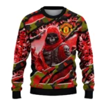 Custom Manchester United Skull Horde Red Sweater Best Selling