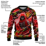 Custom Manchester United Skull Horde Red Sweater Best Selling