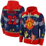 Custom Manchester United Spongebob Patrick Star Red Navy Hoodie Best Selling