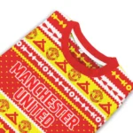 Custom Manchester United Tent Stripes Red White Sweater Best Selling